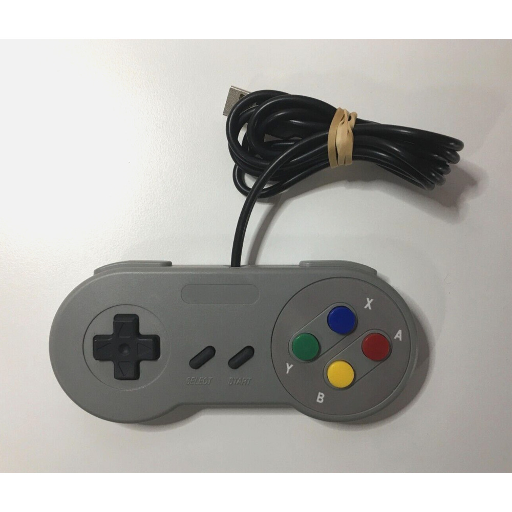 Super Nintendo SNES Style USB PC & MAC Computer Pad Controller Gamepad - Tested